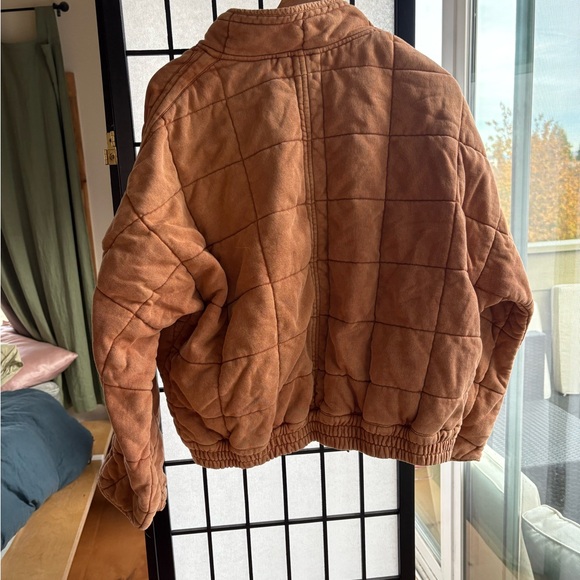 Free People Tan Quilted Jacket - Picture 5 of 5